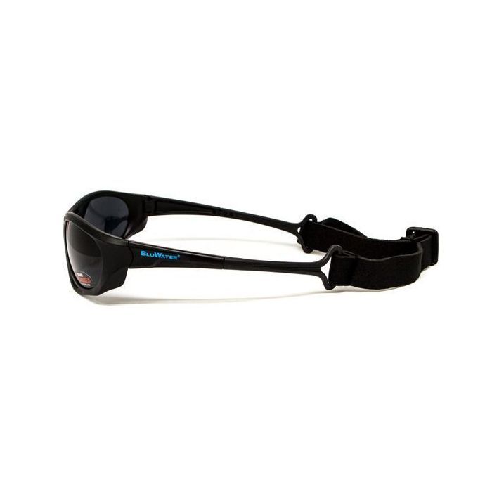 Солнцезащитные очки BluWater Hydro Polarized (dark gray) Anti-Fog Черные линзы в черной оправе (BW-HYD-SD12) изображение 6