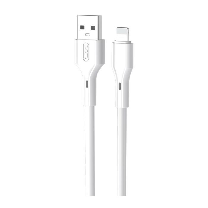 Дата кабель USB 2.0 AM to Lightning 1.0m Rock XO (NB230_L_White)