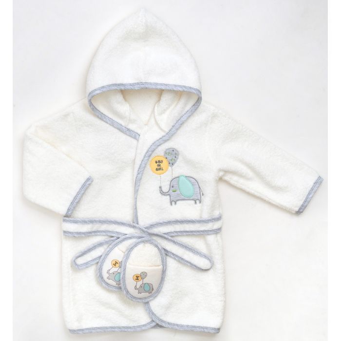 Халат детский Breeze и тапочки (66266-86-cream)