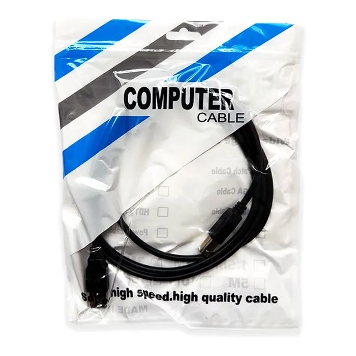 Кабель для принтера USB 2.0 AM/BM 1.5m black Ultra (UC22-0150) изображение 4