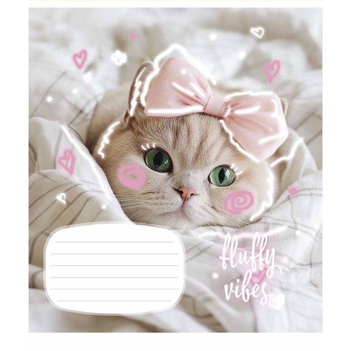 Зошит Школярик Fluffy 18 аркушів клітинка (018-3546K)