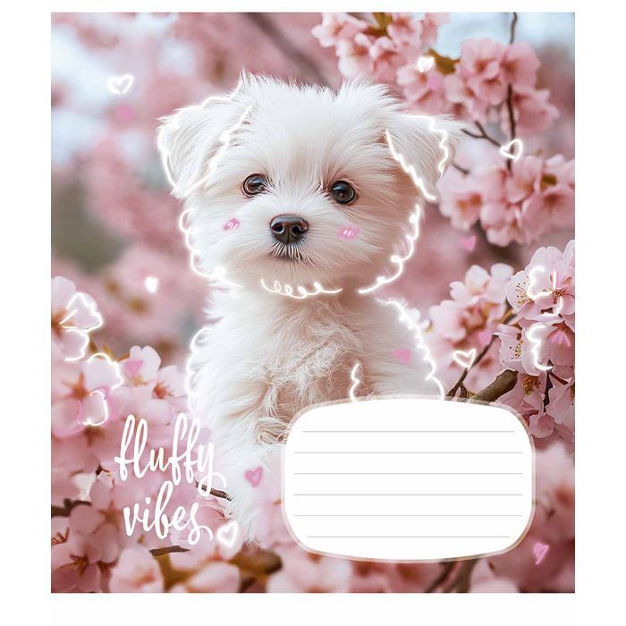 Зошит Школярик Fluffy 18 аркушів клітинка (018-3546K) зображення 2