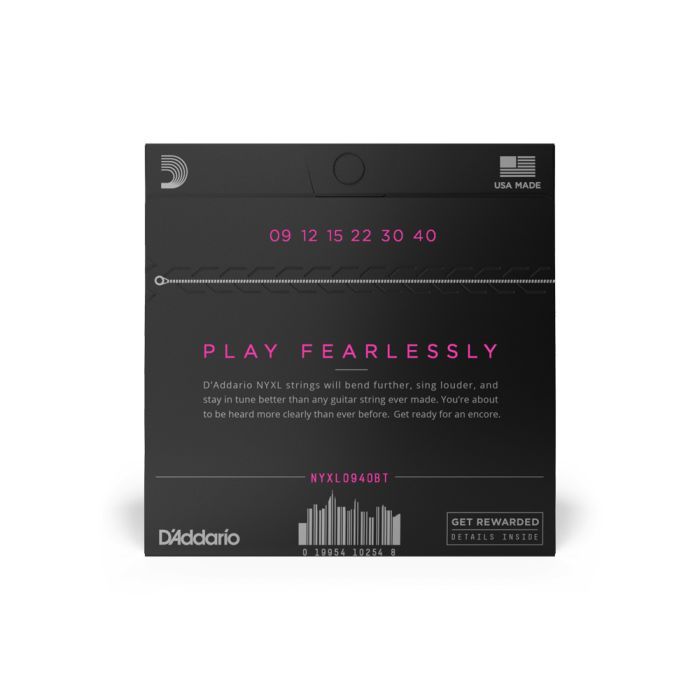 Струны для гитары D'Addario NYXL Electric Balanced Tension Super Light (09-40) (NYXL0940BT) изображение 3