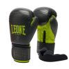 Боксерские перчатки Leone GN313 Waves Black 16 унцій (GN313_Black_16oz)