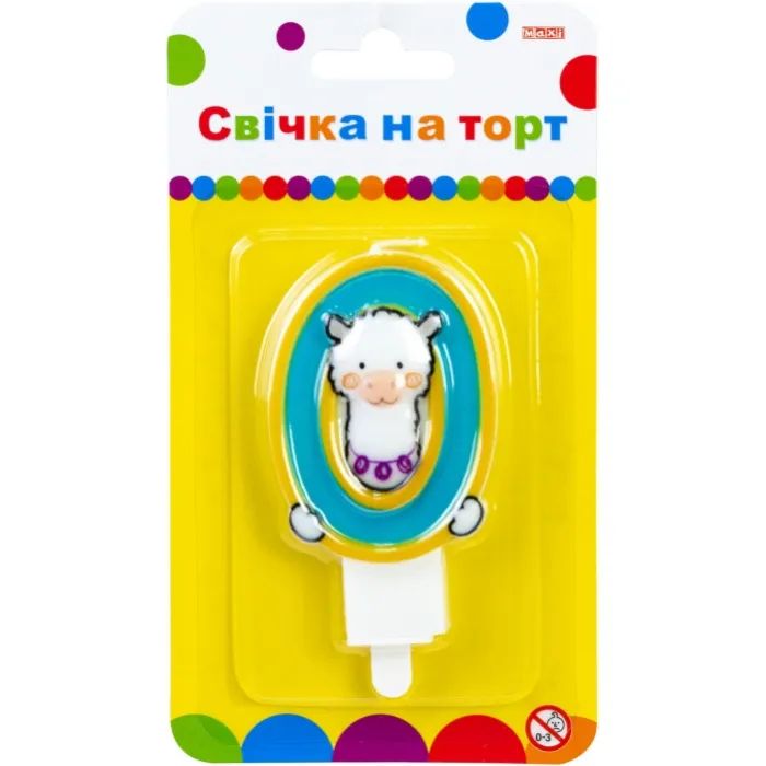 Свічка Maxi Llama "0" висотою 7,62 см (MX622068-0)