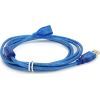 Дата кабель USB 2.0 AM/AF 1.8m ferrite transparent blue Voltronic (YT-AM/AF-1.8TBL)