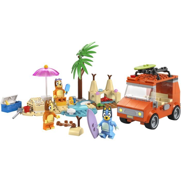 Конструктор LEGO Bluey Пляж і сімейна поїздка на автомобілі Блуї (11202) зображення 2