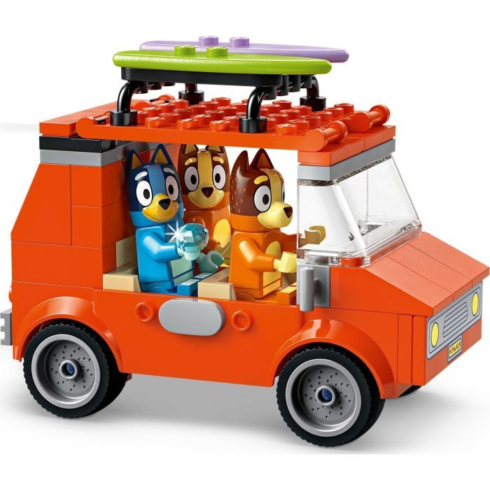 Конструктор LEGO Bluey Пляж і сімейна поїздка на автомобілі Блуї (11202) зображення 3