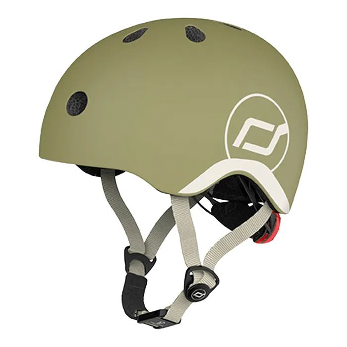 Шолом Scoot&Ride оливковий з ліхтариком 45-51см (SR-181206-OLIVE)