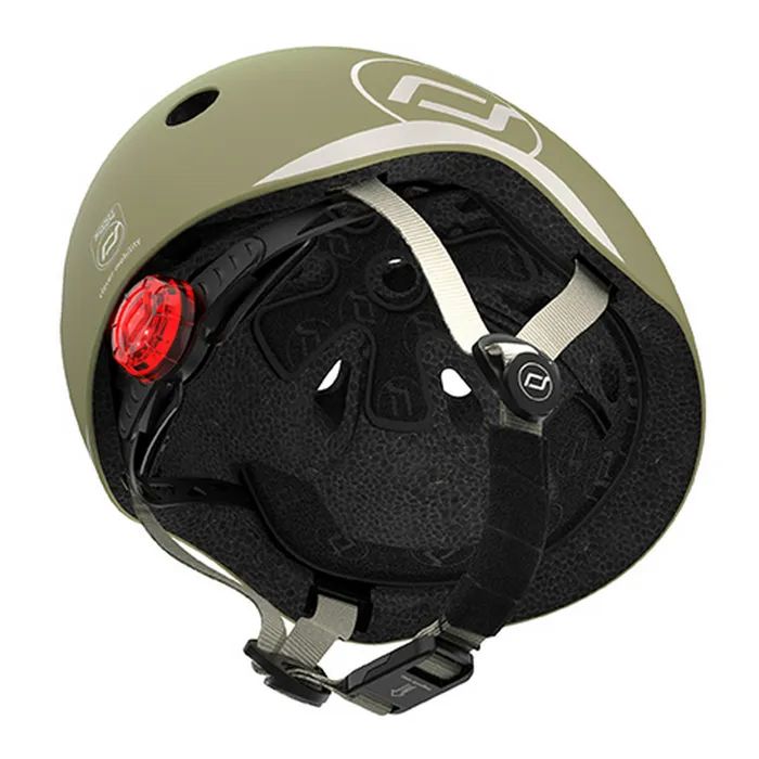 Шолом Scoot&Ride оливковий з ліхтариком 45-51см (SR-181206-OLIVE) зображення 4