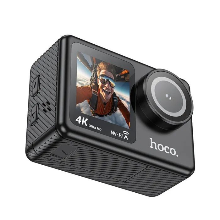 Экшн-камера HOCO DV101 Dual color screen Black (6942007616805) изображение 4