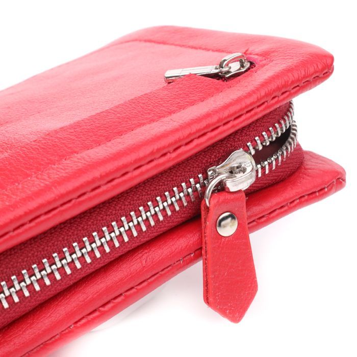 Кошелек ST Leather С отделением под телефон из натуральной кожи Красный (23100) изображение 8