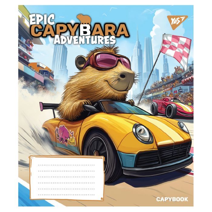 Зошит Yes Epic Capybara А5 24 аркушів клітинка (767796) зображення 4
