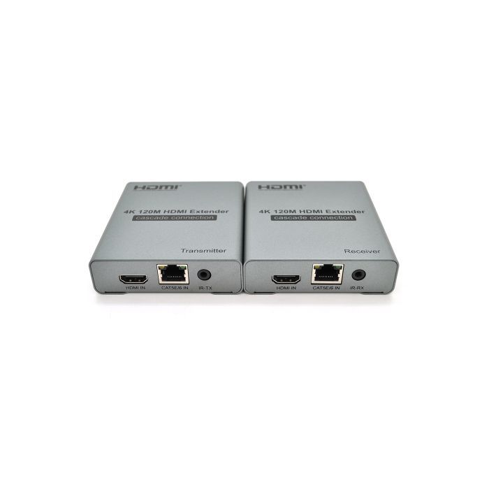 Адаптер HDMI extender 120m CAT5E/6 4K 1080P Voltronic (YT-SCPE HDM-100m1080Р+A)