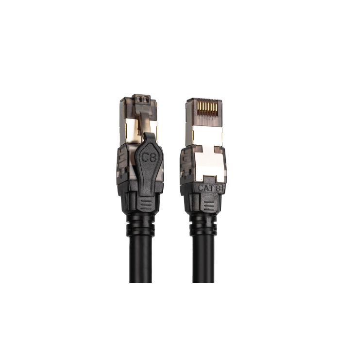 Патч-корд 1м, S/FTP, cat 8.1, AWG 24/7, LSZH, black Digitus (DK-1843-010) изображение 2