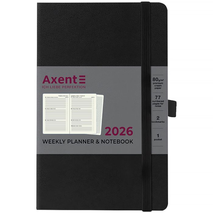 Тижневик Axent датований 2026 Partner Strong 125х195, синій (8505-26-02-A) зображення 2