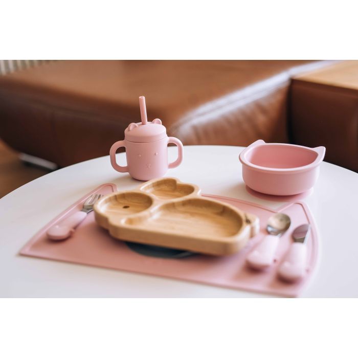 Тарелка детская FreeON Kitty, силіконова pink (46330) изображение 4