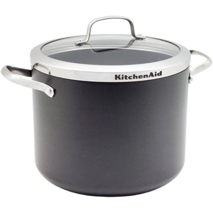 Кастрюля KitchenAid Aluline 24 см 8 л з керамічним покриттям (CC001258-001)