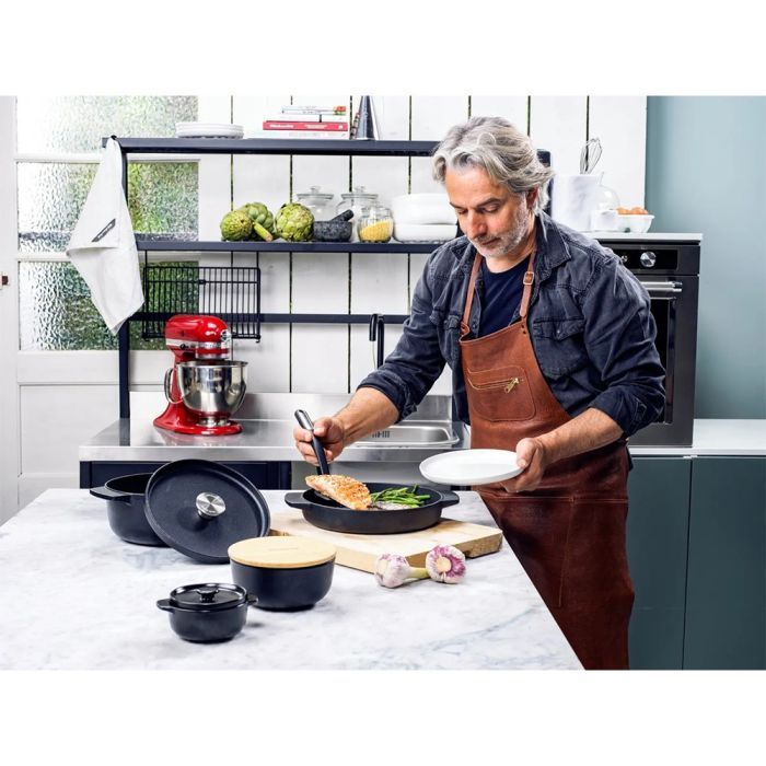 Сковорода KitchenAid Matte Oven-to-table гриль 26 см (CC004600-001) зображення 5