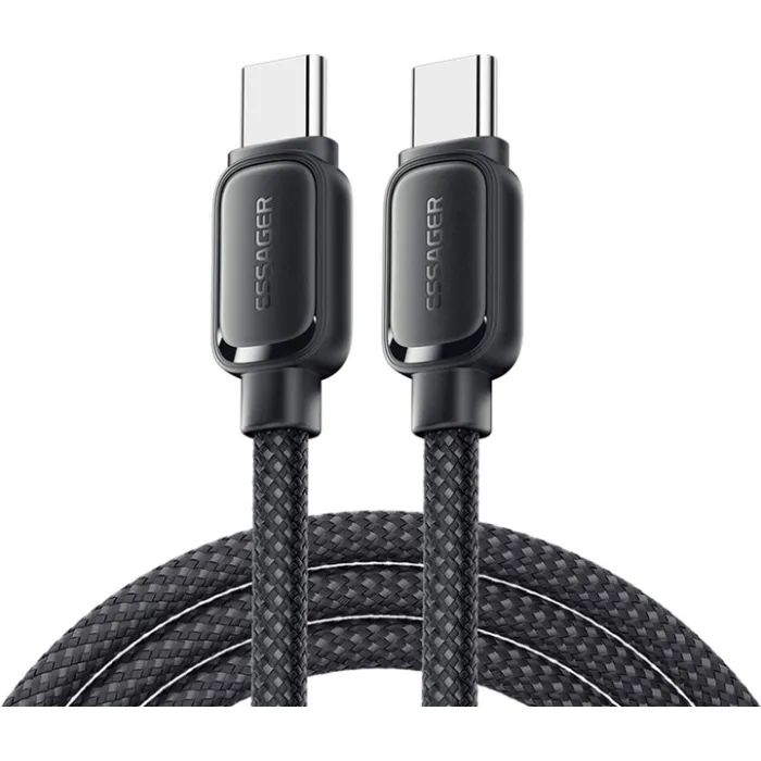 Дата кабель USB-C to USB-C 1.0m 100W black Essager (EXCTT1-TD01-P)