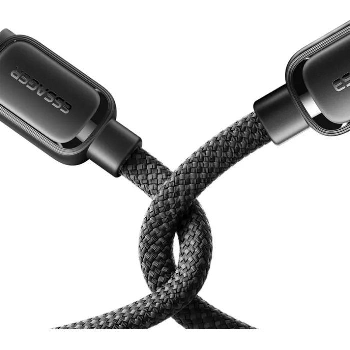 Дата кабель USB-C to USB-C 1.0m 100W black Essager (EXCTT1-TD01-P) изображение 5