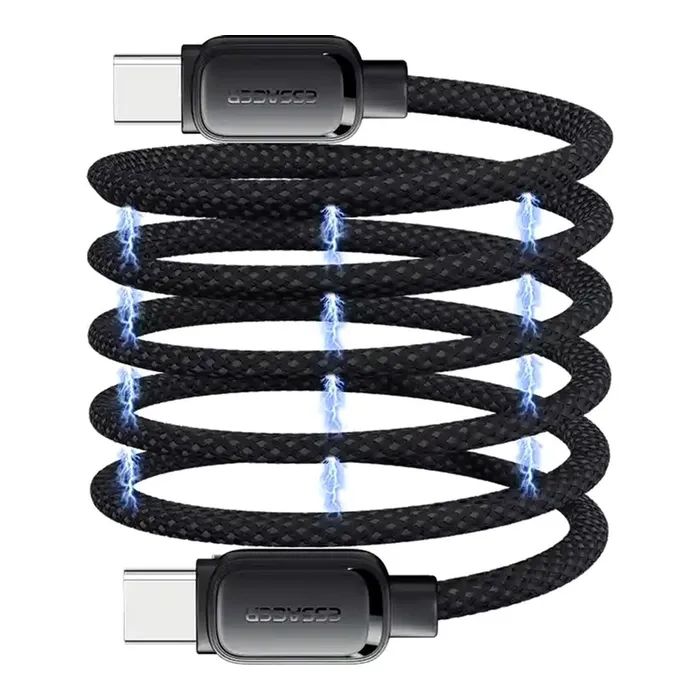 Дата кабель USB-C to USB-C 1.0m 100W black Essager (EXCTT1-TD01-P) изображение 6