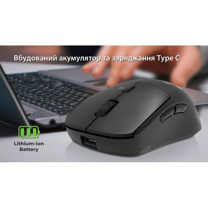 Мышка REAL-EL RM-355W Wireless Black (EL123200054) изображение 11