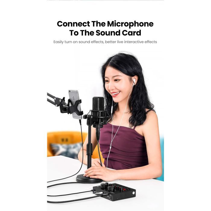 Кабель мультимедійний 3.5mm M to XLR F 1.0m AV182 black Ugreen (20763) зображення 6