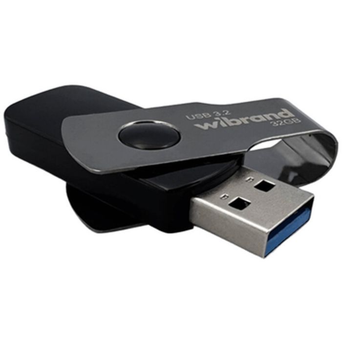 USB флеш накопичувач Wibrand 32GB Lizard Black USB 3.2 (WI3.2/LI32P9B)