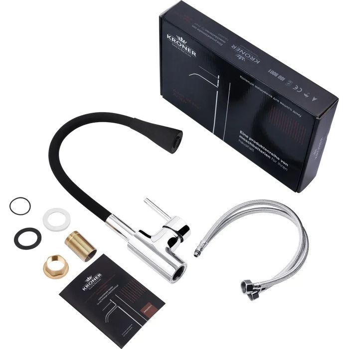 Смеситель Kroner Kuche-C031BLK (CV024338) изображение 8