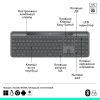 Клавиатура Logitech Slim Solar+ for Business Wireless/Bluetooth Graphite (920-013779) изображение 6 Клавиатура Logitech Slim Solar+ for Business Wireless/Bluetooth Graphite (920-013779) изображение 6