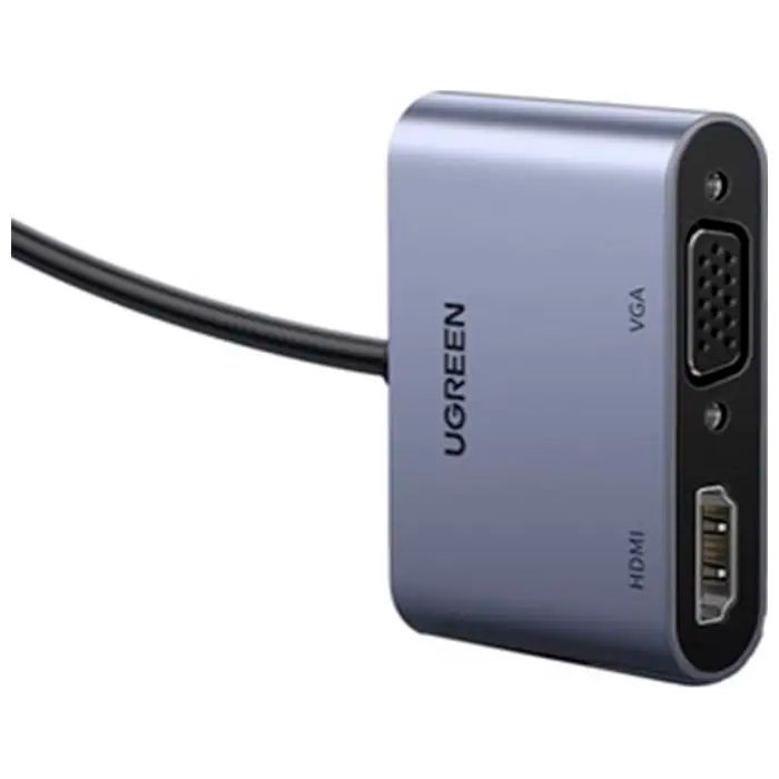 Перехідник USB 3.0 to HDMI + VGA CM449 gray Ugreen (20518) зображення 2