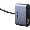 Перехідник USB 3.0 to HDMI + VGA CM449 gray Ugreen (20518) зображення 2