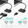 Перехідник USB 3.0 to HDMI + VGA CM449 gray Ugreen (20518) зображення 5