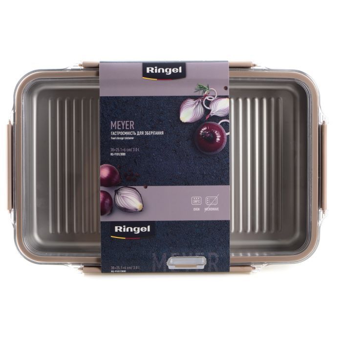 Пищевой контейнер Ringel Meyer прямокутний нержавіюча сталь 3000 мл (RG-9101/3000) изображение 5