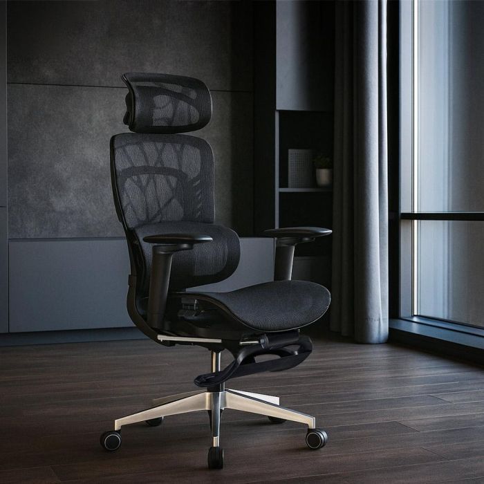 Офісне крісло Mealux M10 Air Massage (з масажним ефектом) Black (HF-M10 M/BB) зображення 7