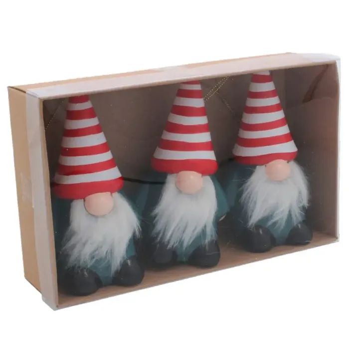 Украшение декоративное Chomik Гном 3 шт, 6,5 см, мікс (5900779897274)