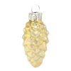Ялинкова іграшка Chomik скляні прикраси Шишки 16 шт, 3х6 см, золотисті (5900779882119_1) зображення 2