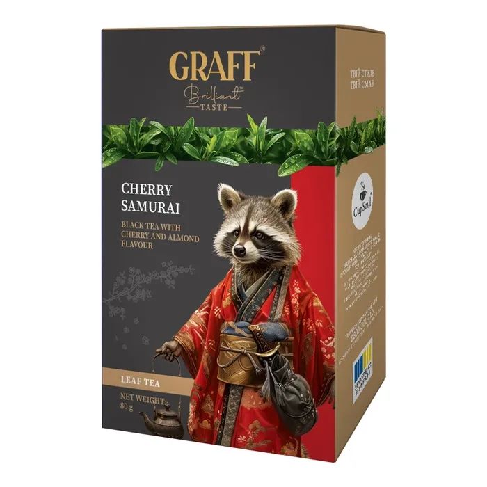 Чай Graff Cherry Samurai с вишней листовой 80 г (gr.11884)
