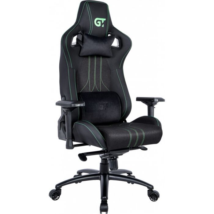 Крісло ігрове GT Racer X-8006 Black/Green (X-8006 Fabric Black/Green)