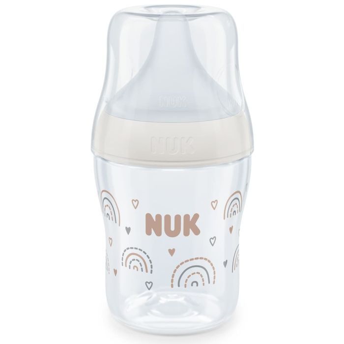 Пляшечка для годування Nuk Perfect Match S Веселка, скляна, 120 мл (3954140)