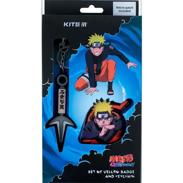Бейдж Kite набор на липучке и подвеска Naruto (NR24-3010-2)