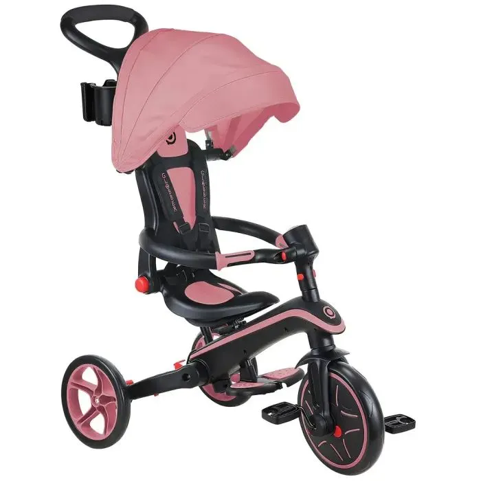 Дитячий велосипед Globber Explorer trike Foldable 4 в 1, рожевий (732-210-2)