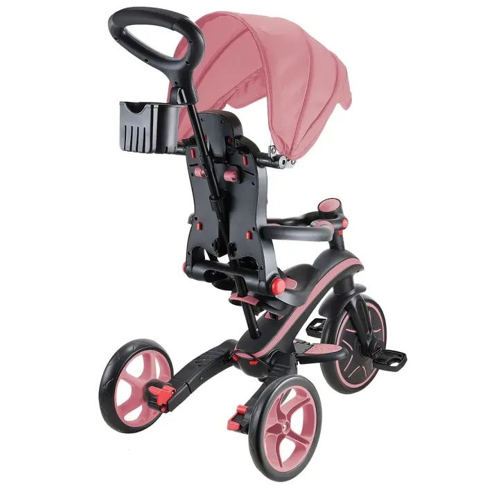 Дитячий велосипед Globber Explorer trike Foldable 4 в 1, рожевий (732-210-2) зображення 3