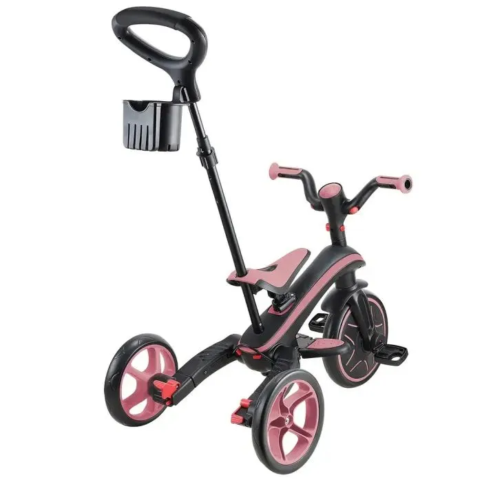 Дитячий велосипед Globber Explorer trike Foldable 4 в 1, рожевий (732-210-2) зображення 6