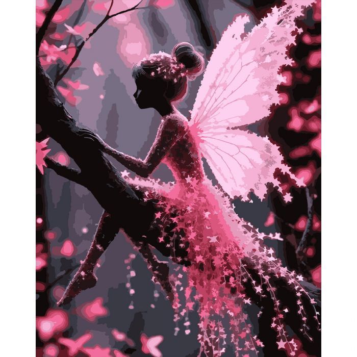 Картина по номерам Santi "Мила фея", 40*50см, LED підсвітка (956659)
