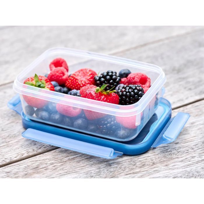 Пищевой контейнер Tefal Master Seal Eco 0,8л, прямокутний, пластик, прозорий, блакитний (N1171318) изображение 5