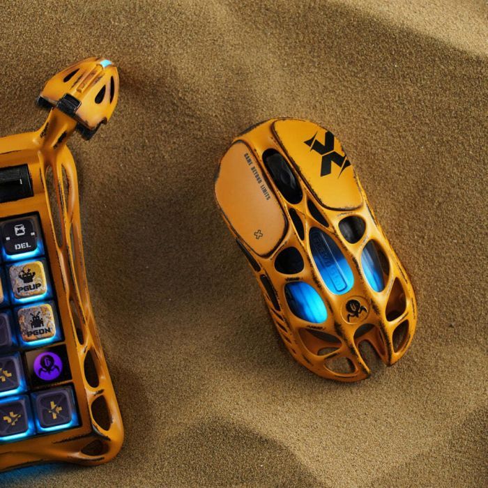 Мышка GravaStar Mercury X RGB Wireless/Bluetooth/USB Battle-Worn Yellow (GS_X_YLW) изображение 10