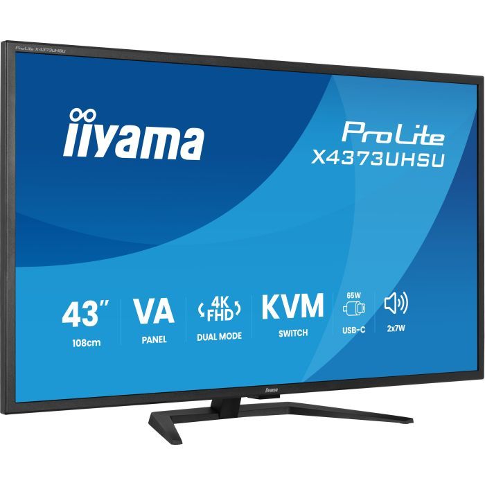 Монитор iiyama X4373UHSU-B2 изображение 2