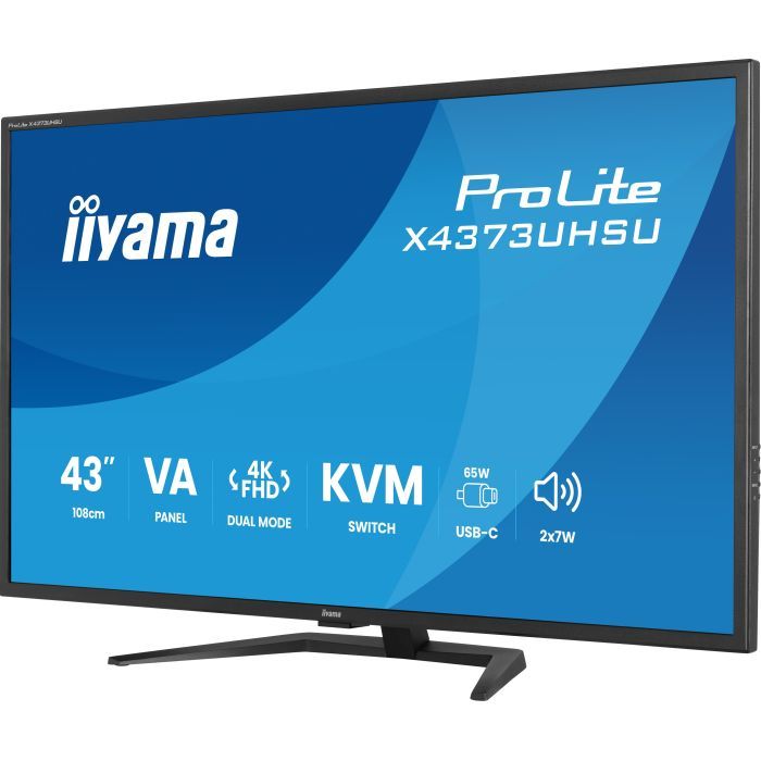 Монитор iiyama X4373UHSU-B2 изображение 3